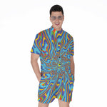 Psychedelic Print Men's Rompers