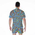 Psychedelic Print Men's Rompers