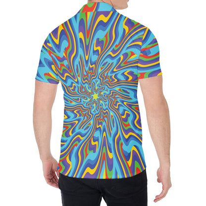 Psychedelic Print Men's Shirt