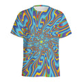 Psychedelic Print Men's Athletic T-Shirt