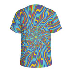 Psychedelic Print Men's Sports T-Shirt