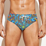 Psychedelic Print Men's Swim Briefs