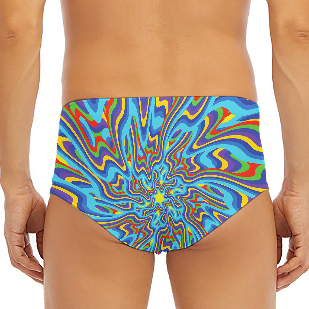 Psychedelic Print Men's Triangle Swim Briefs