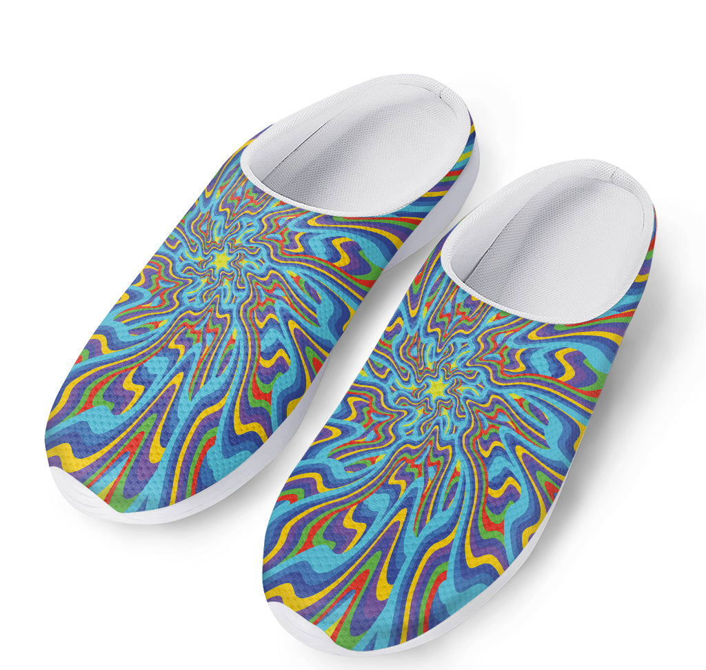 Psychedelic Print Mesh Casual Shoes