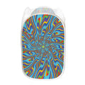 Psychedelic Print Mesh Laundry Hamper