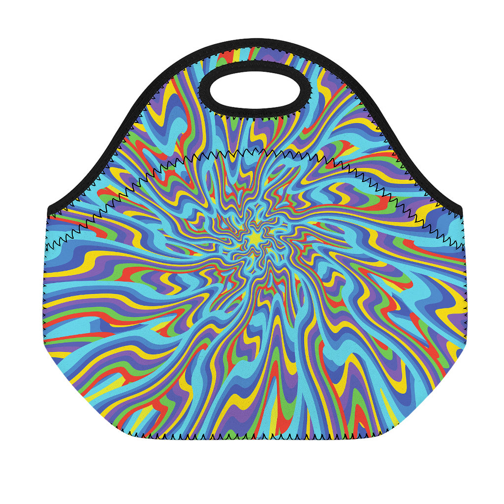 Psychedelic Print Neoprene Lunch Bag