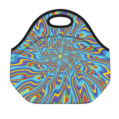 Psychedelic Print Neoprene Lunch Bag