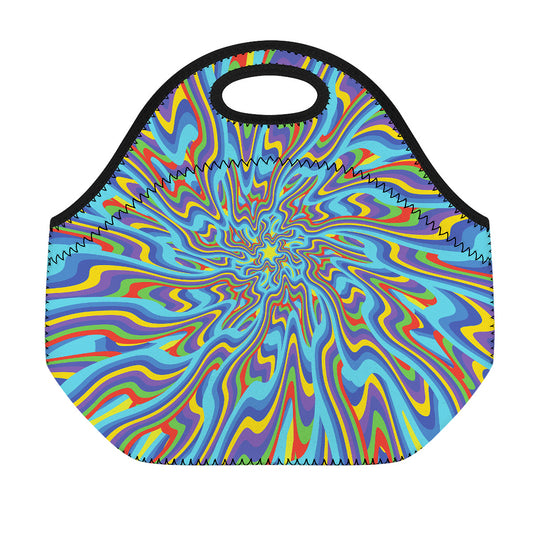 Psychedelic Print Neoprene Lunch Bag