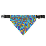 Psychedelic Print Over The Collar Dog Bandana