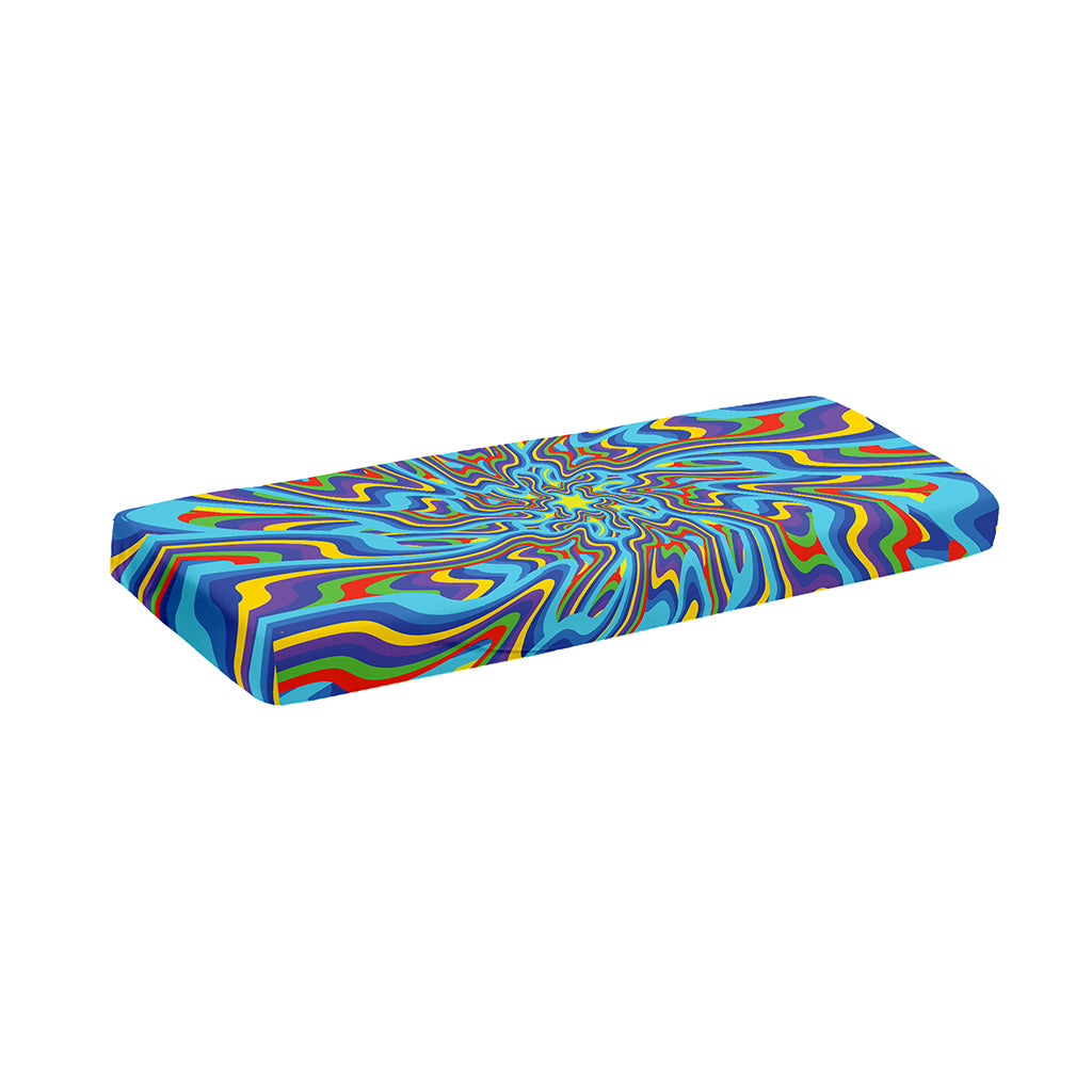 Psychedelic Print Piano Keyboard Cover
