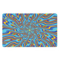 Psychedelic Print Polyester Doormat