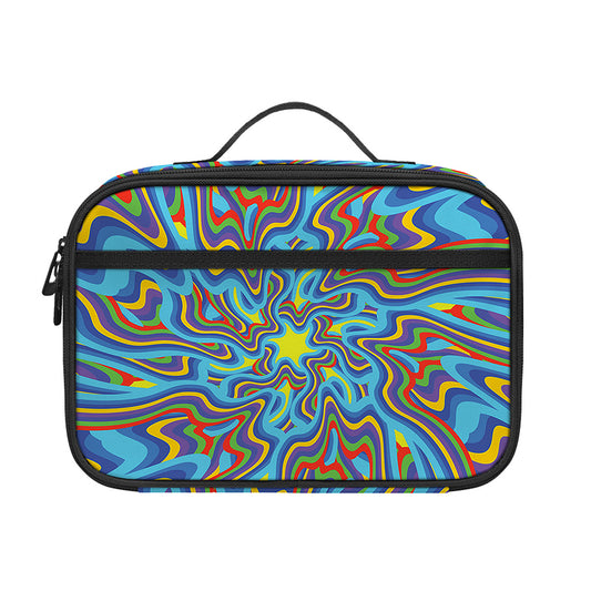 Psychedelic Print Portable Lunch Bag