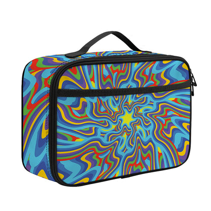 Psychedelic Print Portable Lunch Bag