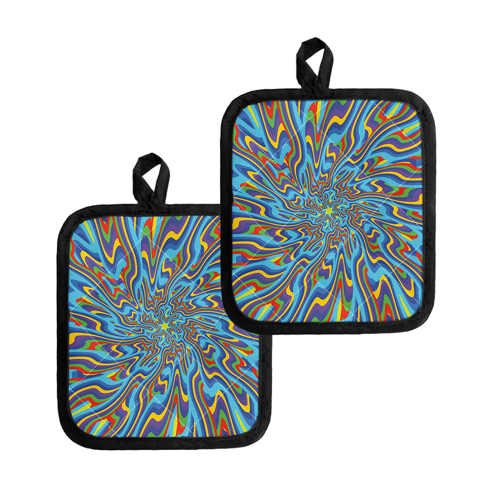 Psychedelic Print Pot Holders