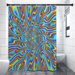 Psychedelic Print Premium Shower Curtain
