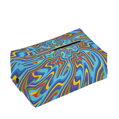 Psychedelic Print Rectangle Tissue Box Cover