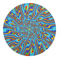 Psychedelic Print Round Blanket