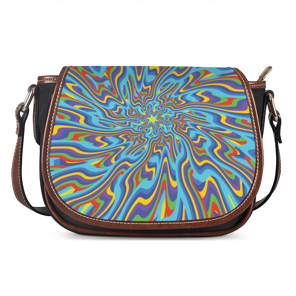 Psychedelic Print Saddle Bag