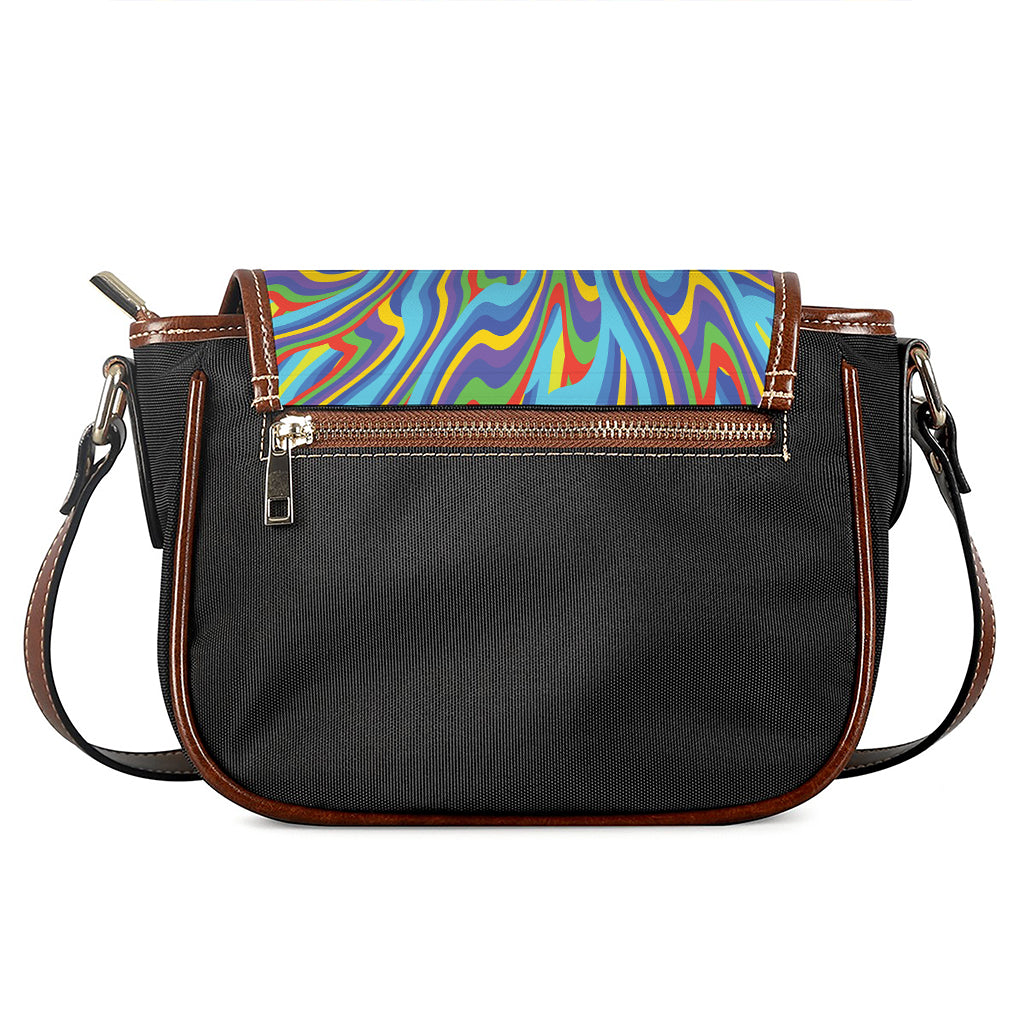 Psychedelic Print Saddle Bag
