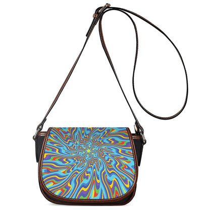 Psychedelic Print Saddle Bag