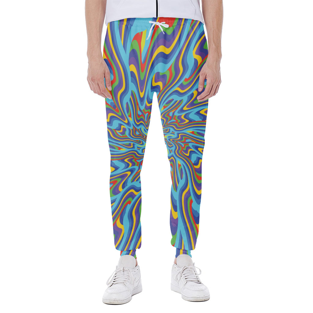 Psychedelic Print Scuba Joggers
