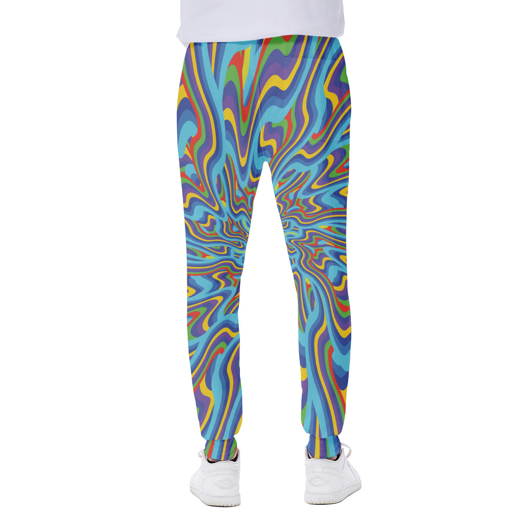 Psychedelic Print Scuba Joggers