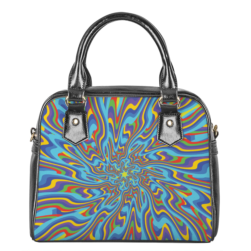 Psychedelic Print Shoulder Handbag