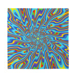Psychedelic Print Silk Bandana