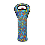 Psychedelic Print Single Neoprene Wine Tote