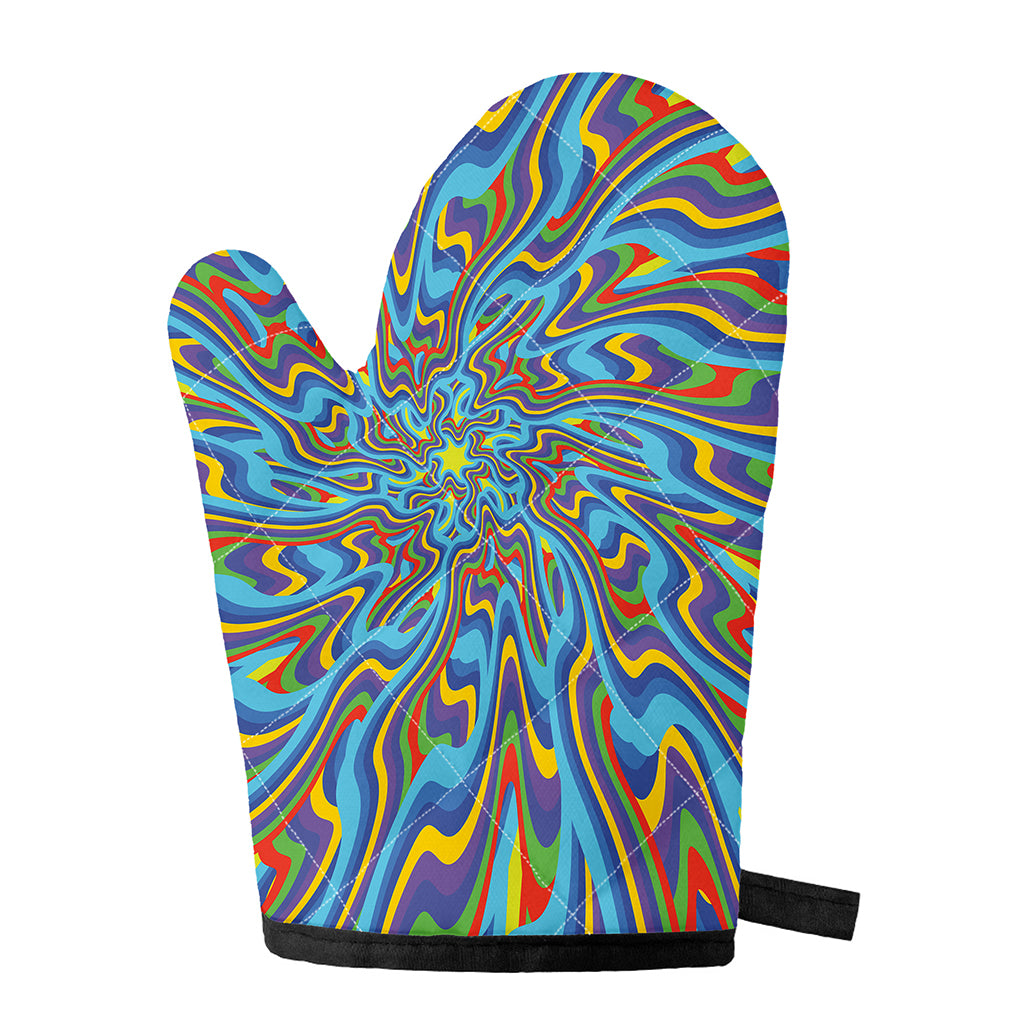 Psychedelic Print Single Oven Mitt