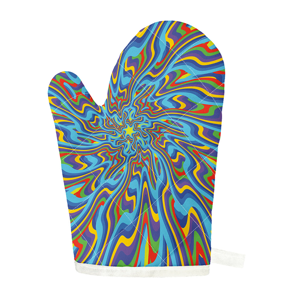 Psychedelic Print Single Oven Mitt