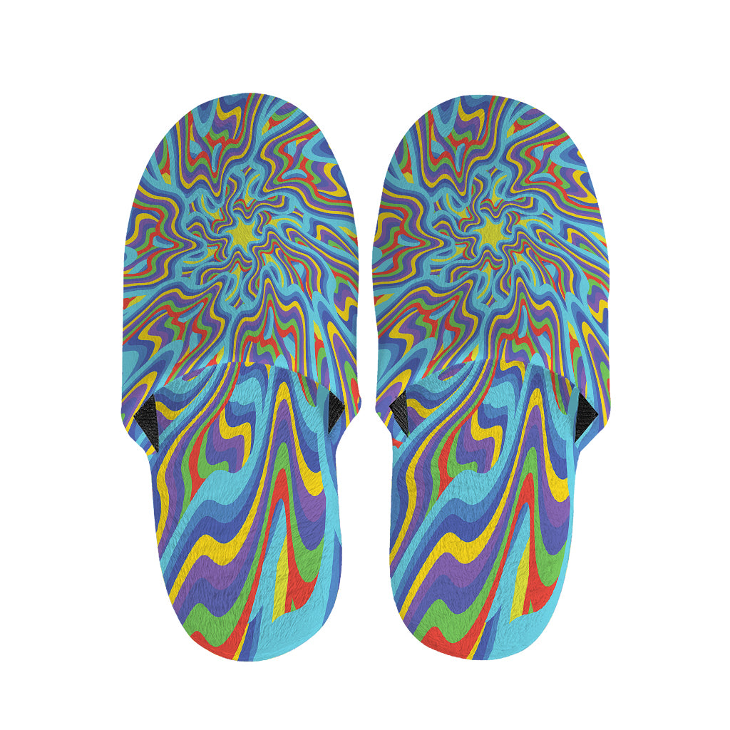 Psychedelic Print Slippers