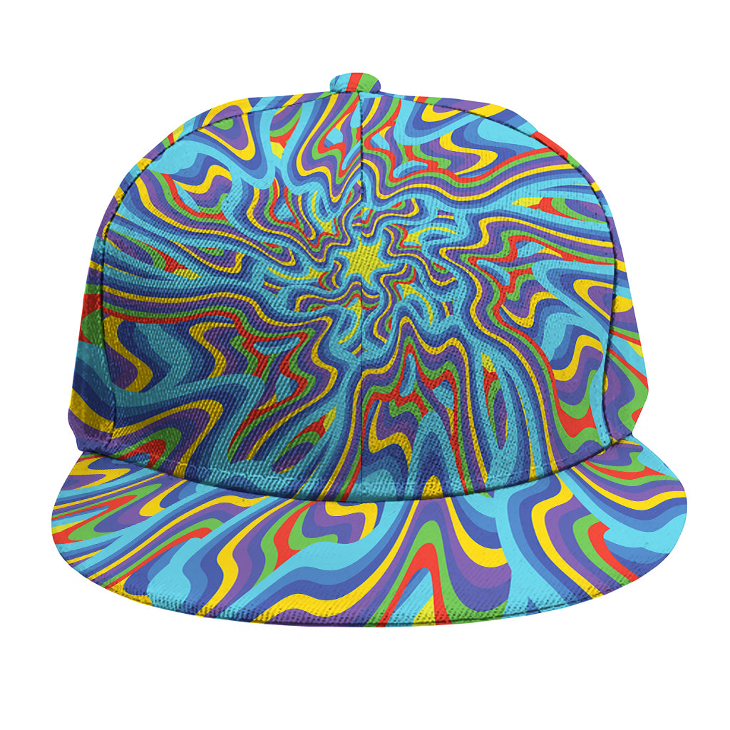 Psychedelic Print Snapback Cap