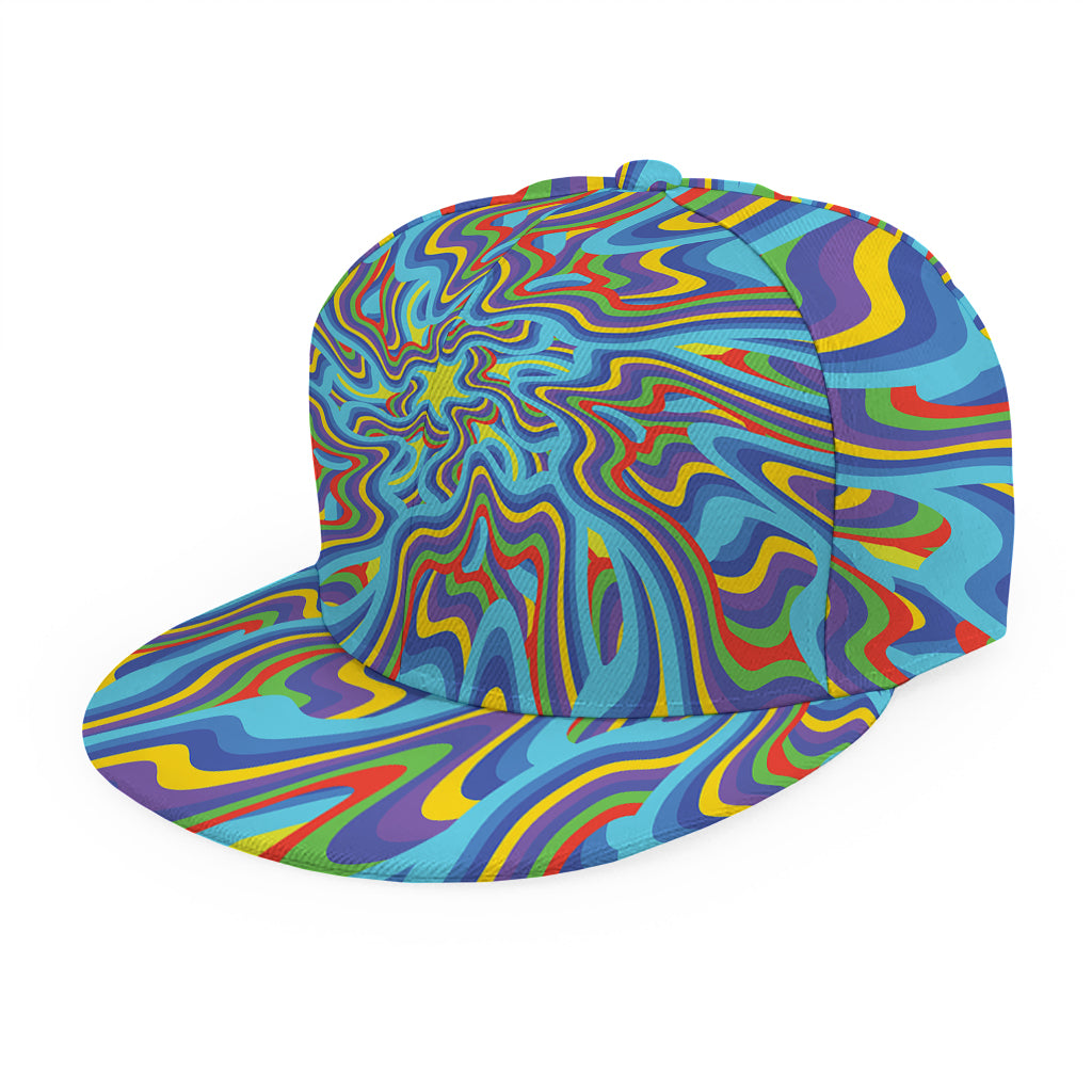 Psychedelic Print Snapback Cap