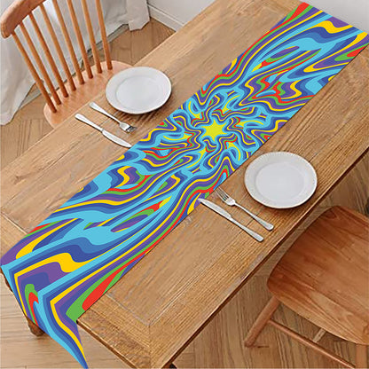 Psychedelic Print Table Runner