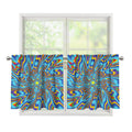 Psychedelic Print Tier Curtains