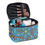 Psychedelic Print Travel Makeup Bag