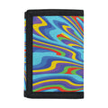 Psychedelic Print Trifold Wallet
