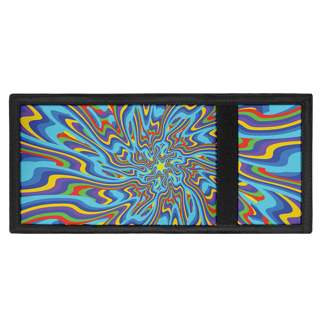 Psychedelic Print Trifold Wallet