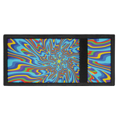 Psychedelic Print Trifold Wallet