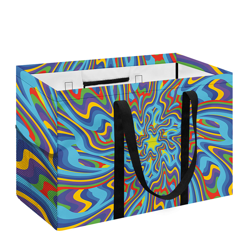 Psychedelic Print Utility Tote Bag