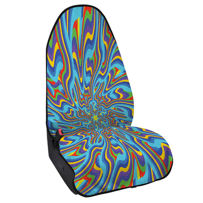 Psychedelic Print Waterproof Car Seat Cover