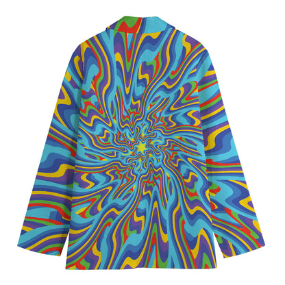 Psychedelic Print Women's Blazer