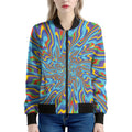 Psychedelic Print Women's Bomber Jacket