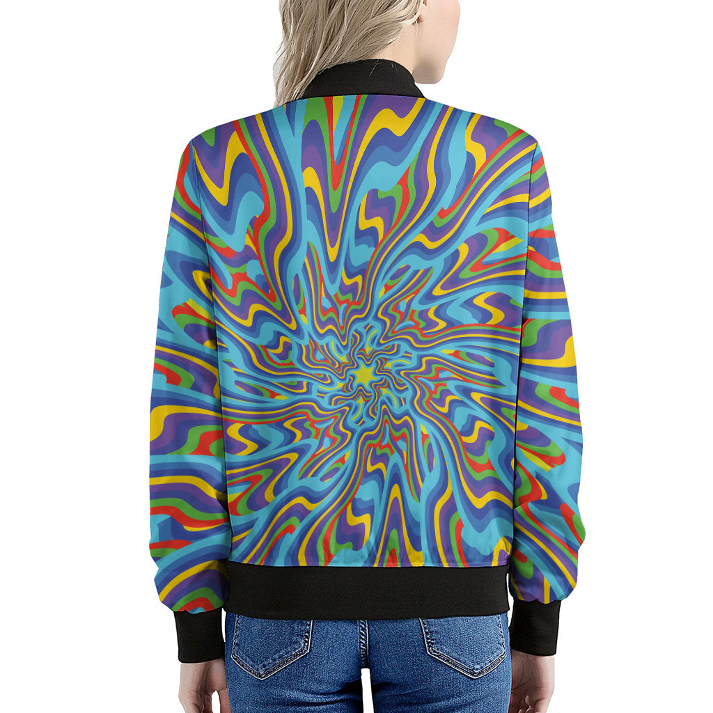 Psychedelic Print Women's Bomber Jacket