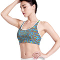 Psychedelic Print Women's Sports Bra