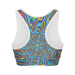 Psychedelic Print Women's Sports Bra