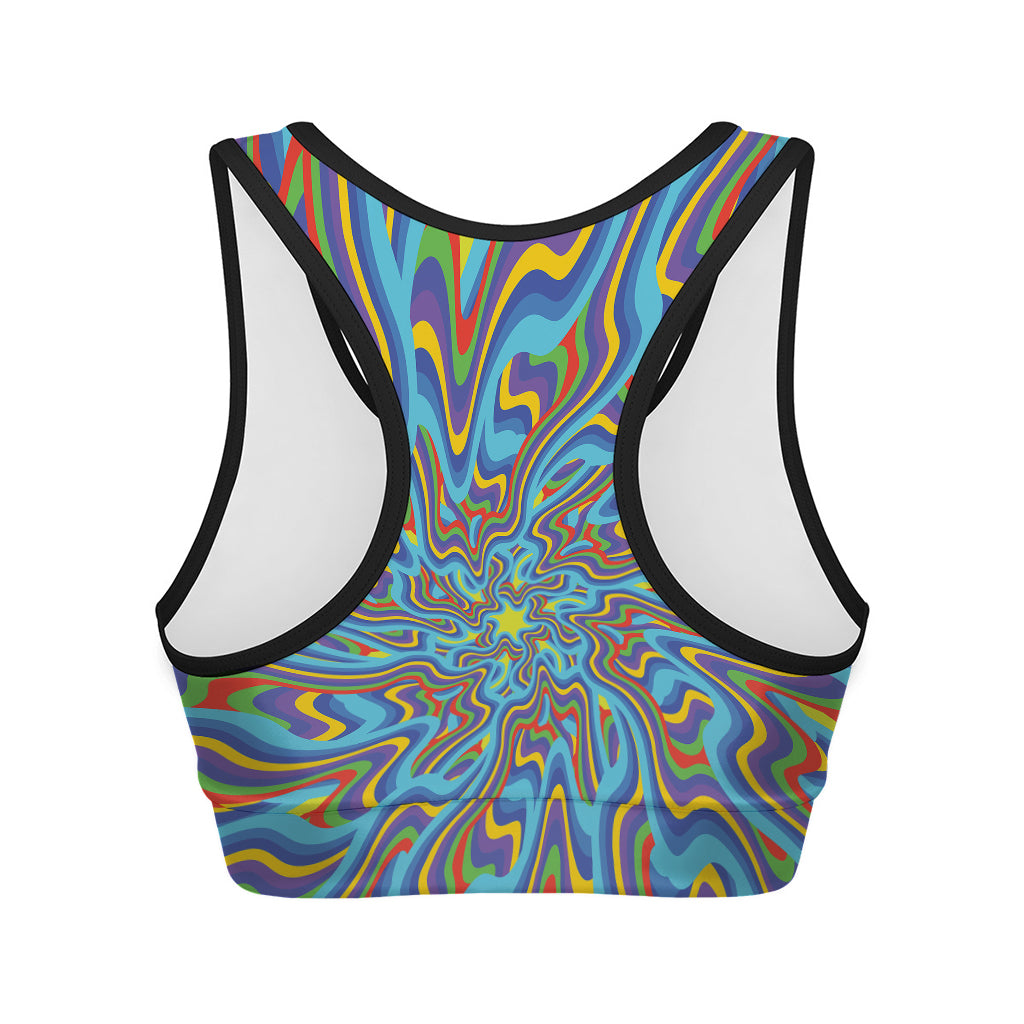 Psychedelic Print Women's Sports Bra