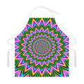 Psychedelic Radiant Optical Illusion Adjustable Apron