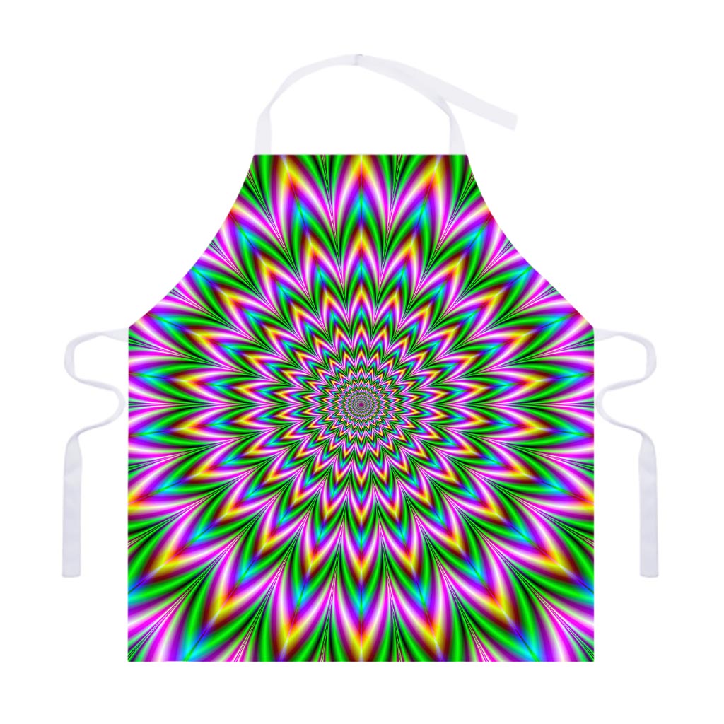 Psychedelic Radiant Optical Illusion Adjustable Apron